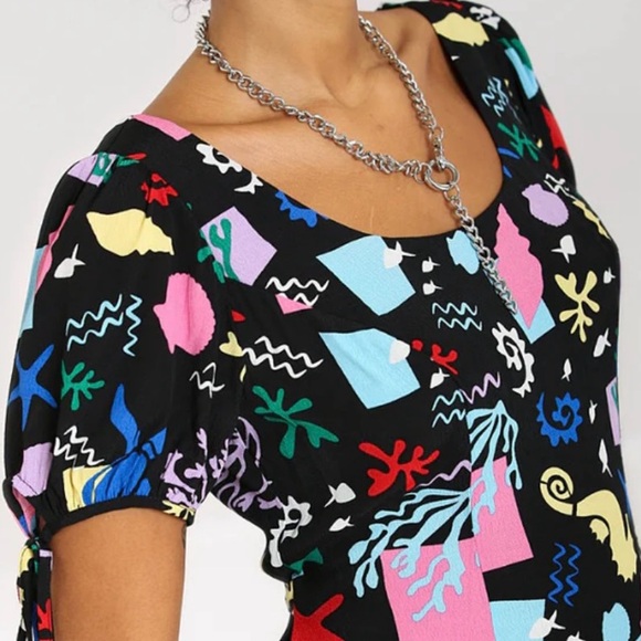 Hell Bunny Viscose Mini Dress SZ XS - Picture 3 of 9